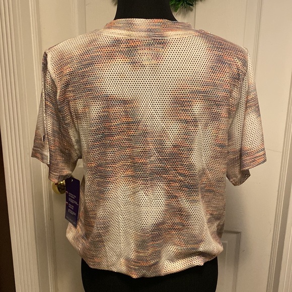 Champion Women’s Mesh Short Sleeve Top w/ drawstring waist sz L NWT - Picture 5 of 8